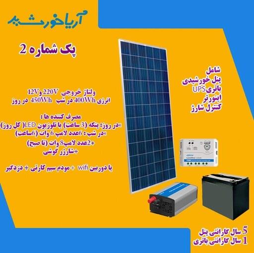 پکیج برق خورشیدی با انرژی 850WH و ولتاژ خروجی 12V-220V